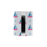 Sailboat anchor pattern Morphing Mug Heat Changing Mug