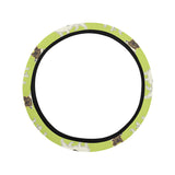 Jack Russel Pattern Print Design 01 Car Steering Wheel Cover