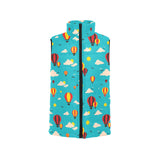 Hot Air Balloon Sky Pattern Women's Padded Vest