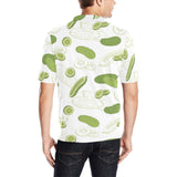 Cucumber sketch pattern Men's All Over Print Polo Shirt