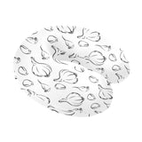 Garlic pattern black white U-Shaped Travel Neck Pillow