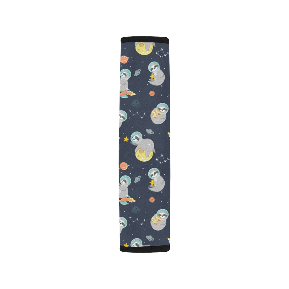 Cute sloth astronaut star planet rocket pattern Car Seat Belt Cover