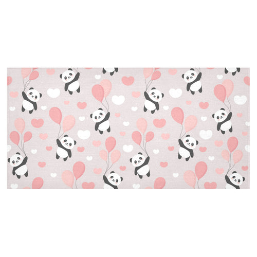Cute panda ballon heart pattern Tablecloth