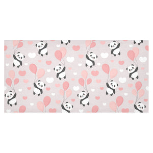 Cute panda ballon heart pattern Tablecloth