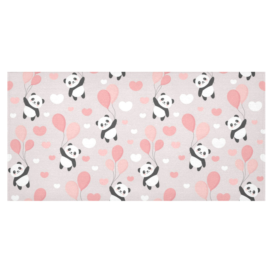 Cute panda ballon heart pattern Tablecloth