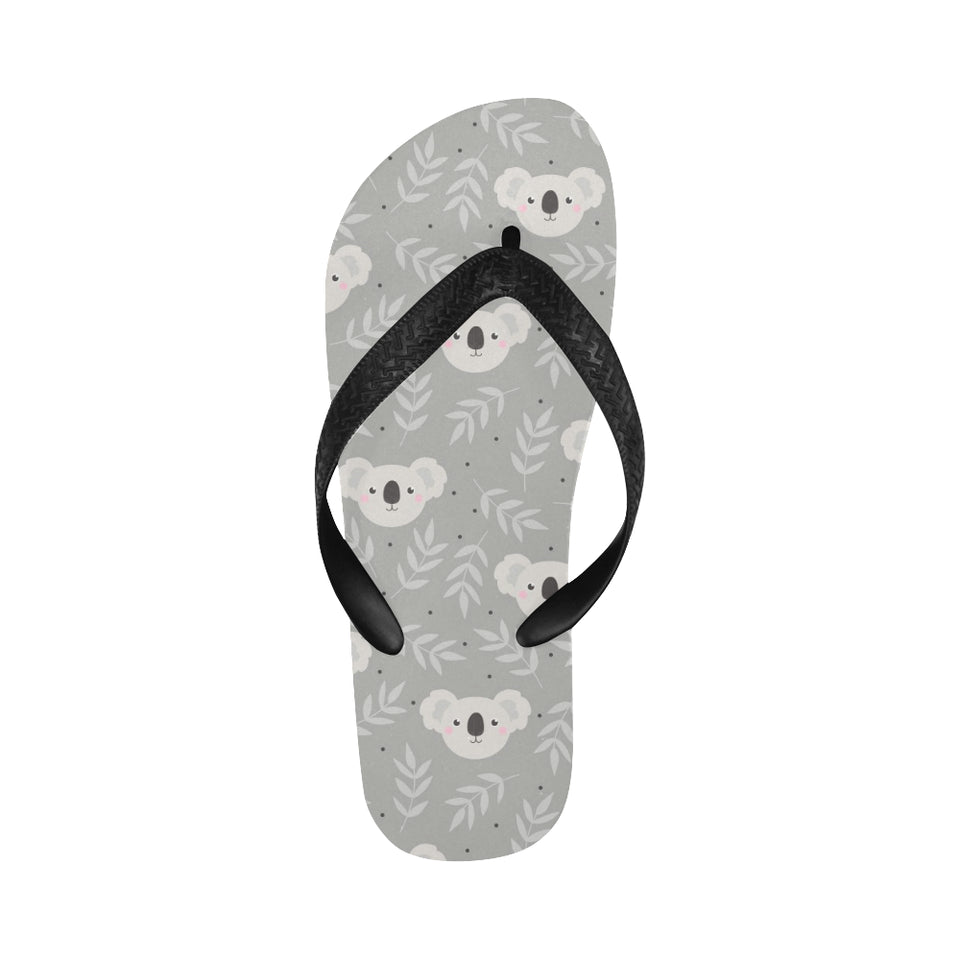 Cute koala leaves pattern Unisex Flip Flops