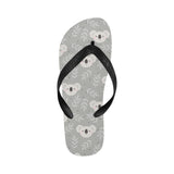 Cute koala leaves pattern Unisex Flip Flops