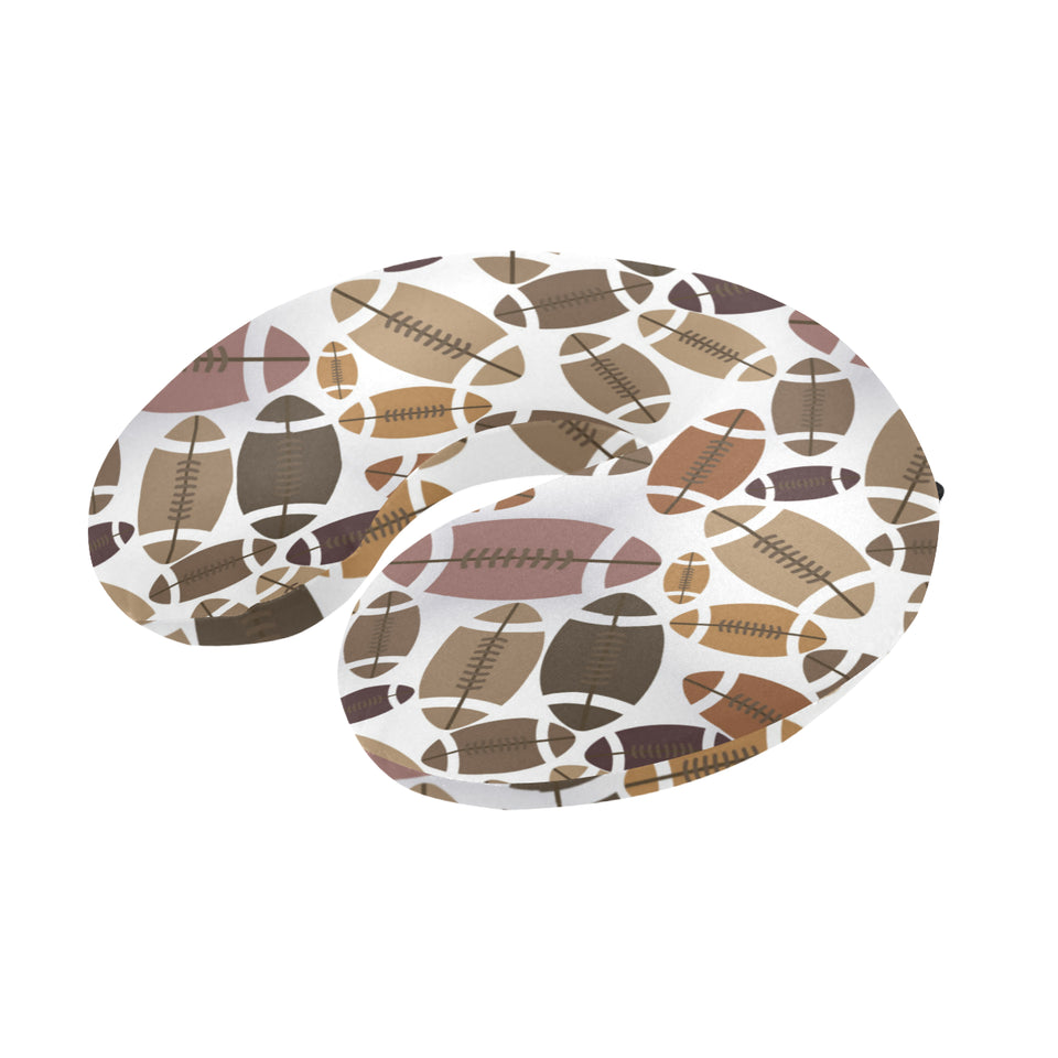 American football ball pattern U-Shaped Travel Neck Pillow