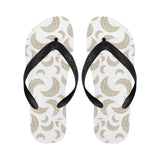Cool gold moon abstract pattern Unisex Flip Flops