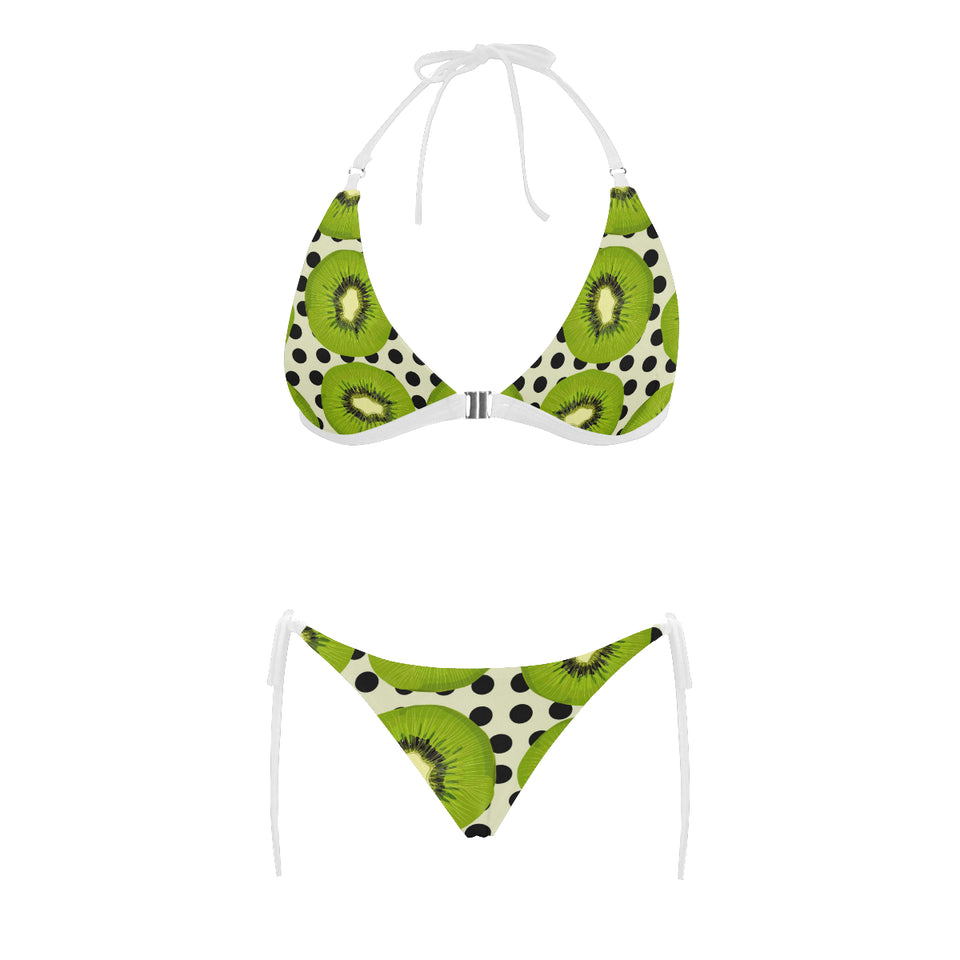 kiwi black dot background Sexy Bikinis Two-Piece Swimsuits