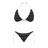 Deer Christmas new year pattern argyle Sexy Bikinis Two-Piece Swimsuits
