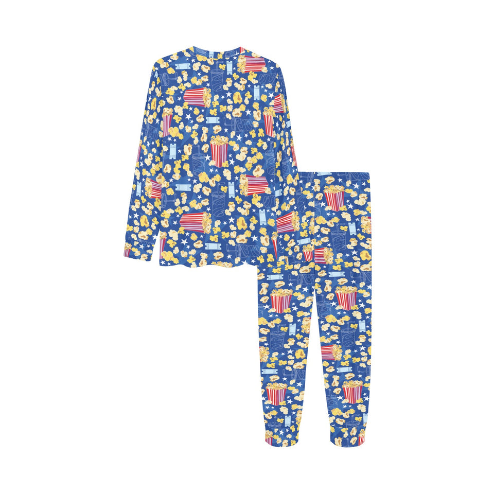 Popcorn Pattern Print Design 01 Kids' Boys' Girls' All Over Print Pajama Set