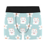 Maneki neko cat sakura Men's All Over Print Boxer Briefs Men's Underwear