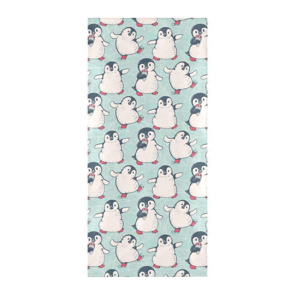 Cute Penguin pattern Beach Towel