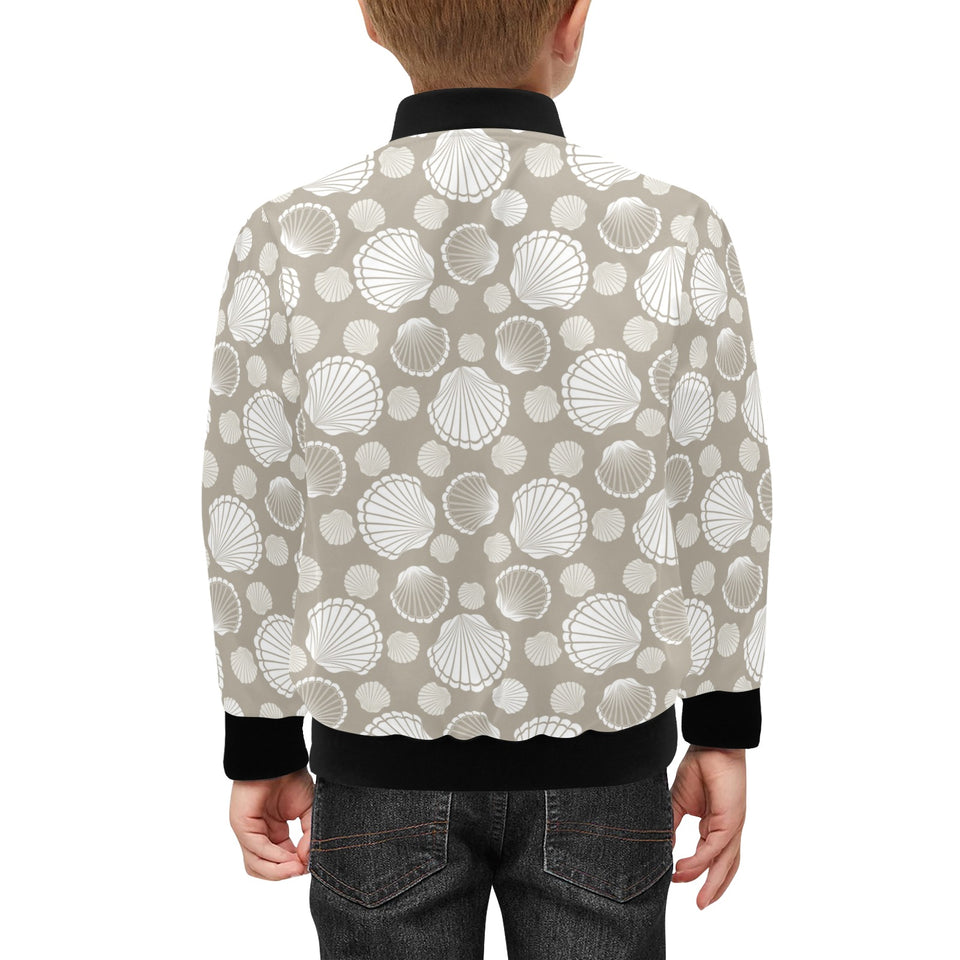 Scallop shell pattern Kids' Boys' Girls' Bomber Jacket