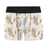 Lavender modern pattern blackground Men's All Over Print Boxer Briefs Men's Underwear