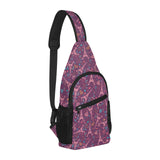 Eiffel Tower Heart Pattern Print Design 04 All Over Print Chest Bag