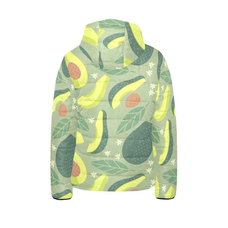 Avocado pattern Kids' Boys' Girls' Padded Hooded Jacket