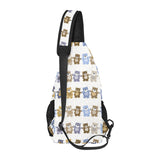 Teddy Bear Pattern Print Design 02 All Over Print Chest Bag