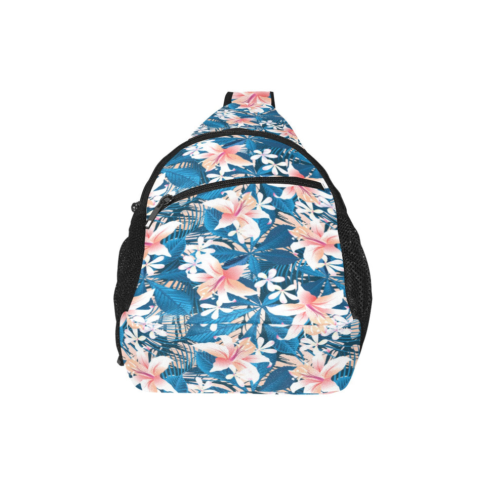 Hibiscus Pattern Print Design 02 All Over Print Chest Bag