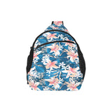 Hibiscus Pattern Print Design 02 All Over Print Chest Bag