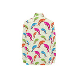 Colorful Chameleon lizard pattern Women's Long Sleeve Polo Shirt