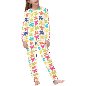 Pigeon Pattern Print Design 01 Kids' Boys' Girls' All Over Print Pajama Set