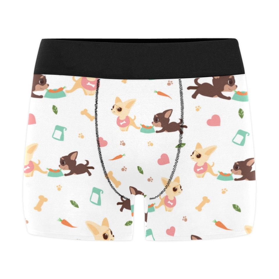 Cute Chihuahua puppie pattern Men's All Over Print Boxer Briefs Men's Underwear