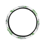 Hand drawn Koala leaves pattern Car Steering Wheel Cover