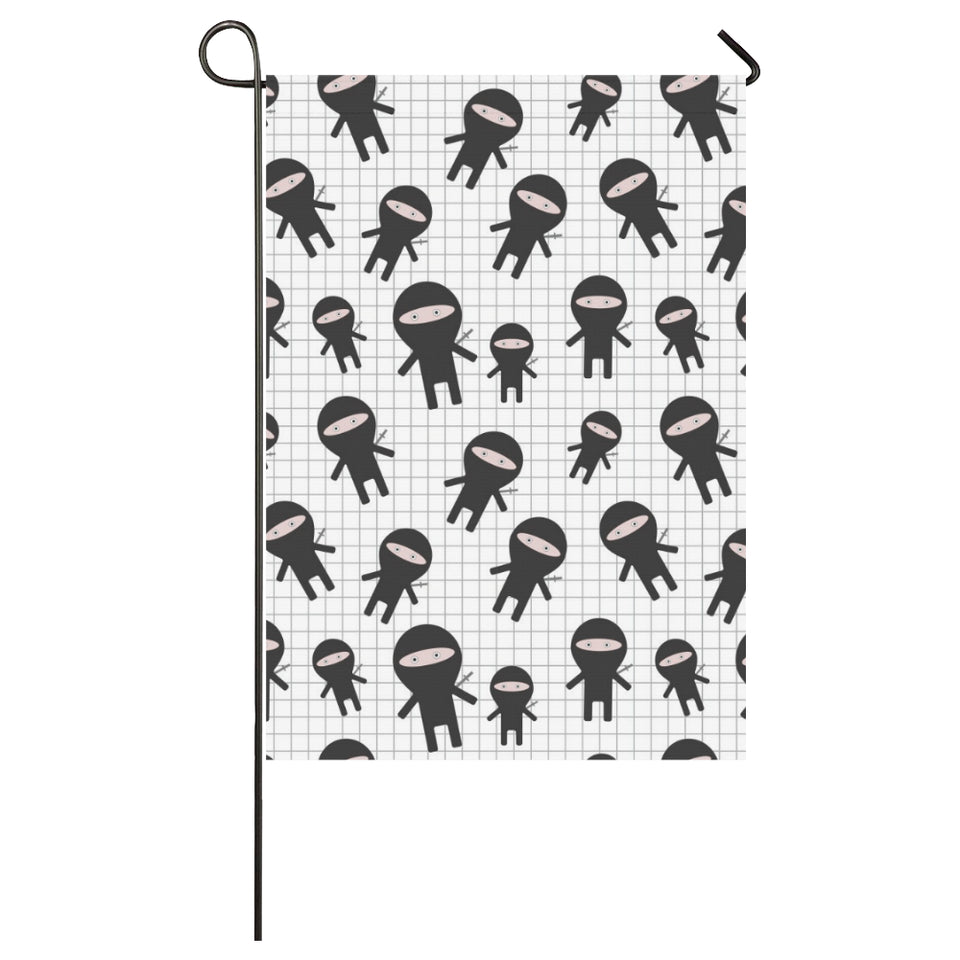 Ninja pattern plaid background House Flag Garden Flag