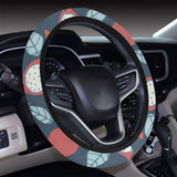 dragon fruits dark blue background Car Steering Wheel Cover