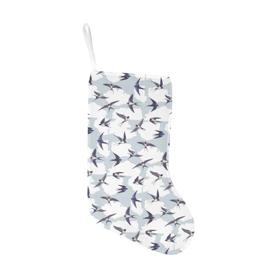 Swallow Pattern Print Design 05 Christmas Stocking