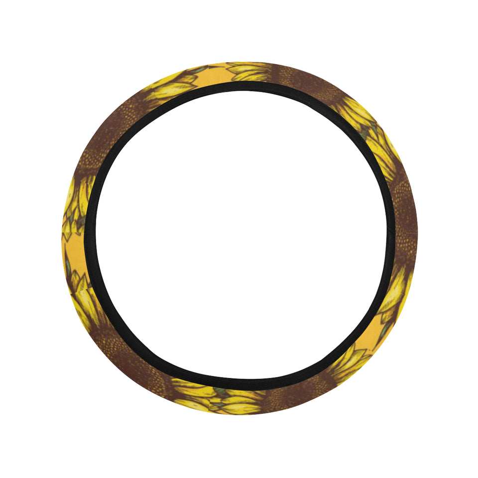 Sunflower pattern Car Steering Wheel Cover