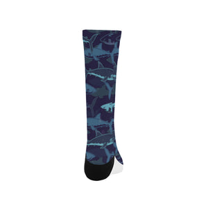 Shark pattern Crew Socks