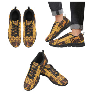Egypt Hieroglyphics Pattern Print Design 05 Men's Breathable Sneakers ( Model 055)
