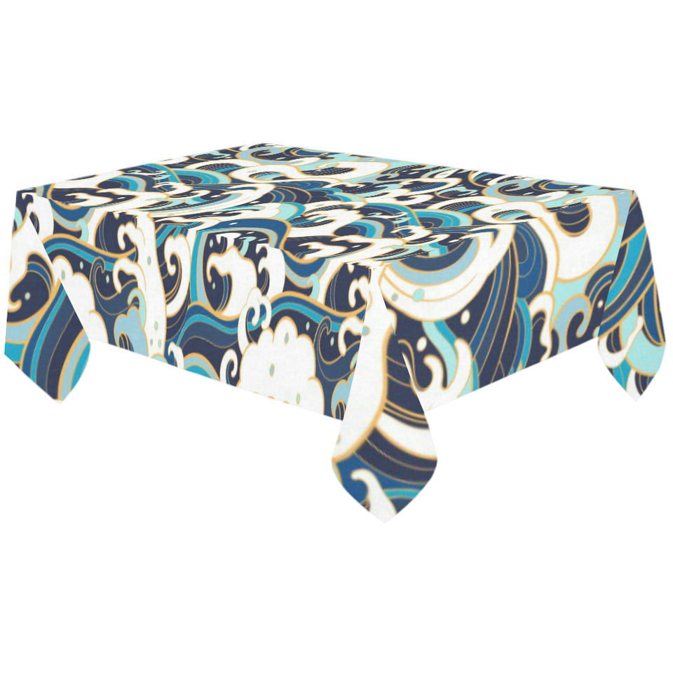 Japanese wave pattern Tablecloth