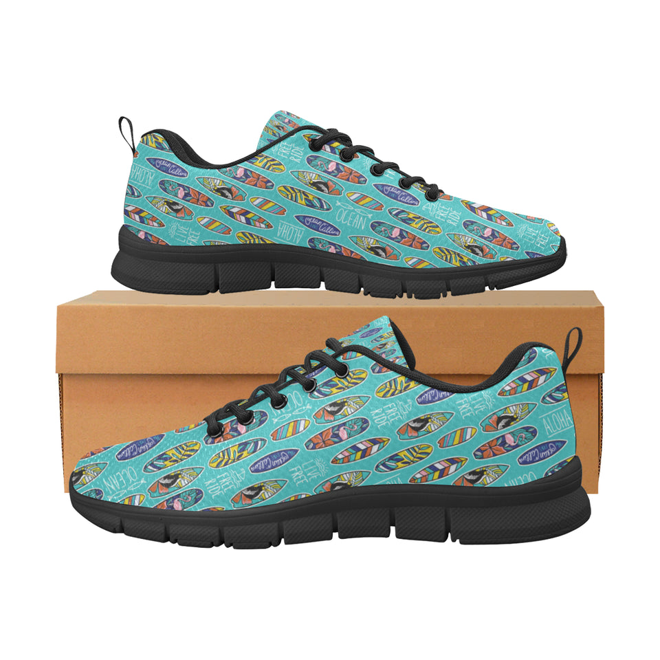 Surfboard Pattern Print Design 05 Women's Sneaker Shoes