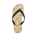 Rhino yellow theme pattern Unisex Flip Flops