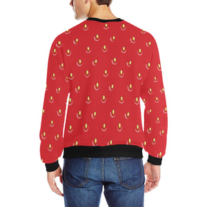 strawberry texture skin pattern Men's Crew Neck Sweatshirt