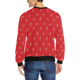 strawberry texture skin pattern Men's Crew Neck Sweatshirt