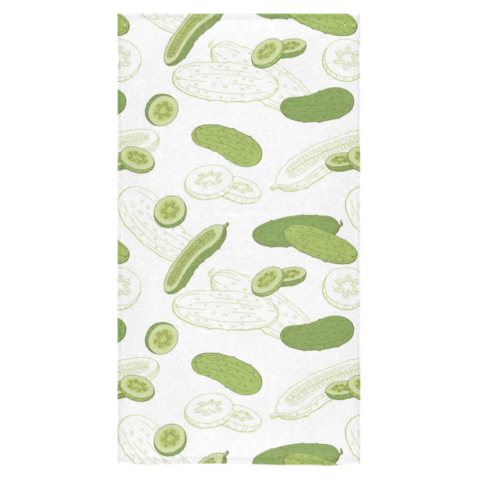 Cucumber sketch pattern Bath Towel