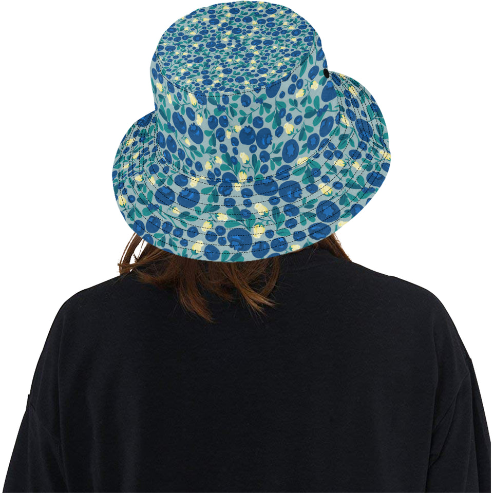 blueberry design pattern Unisex Bucket Hat