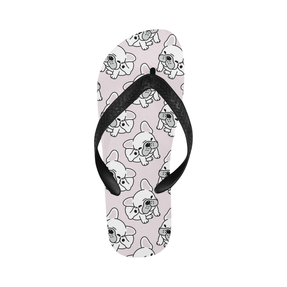 Cute french bulldog pattern Unisex Flip Flops