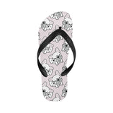 Cute french bulldog pattern Unisex Flip Flops