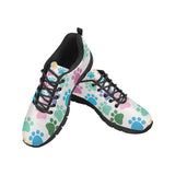 Dog Paws Pattern Print Design 01 Men's Breathable Sneakers ( Model 055)