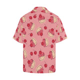 Cake cherry pattern Men's All Over Print Hawaiian Shirt