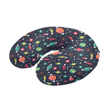 colorful space pattern planet star U-Shaped Travel Neck Pillow