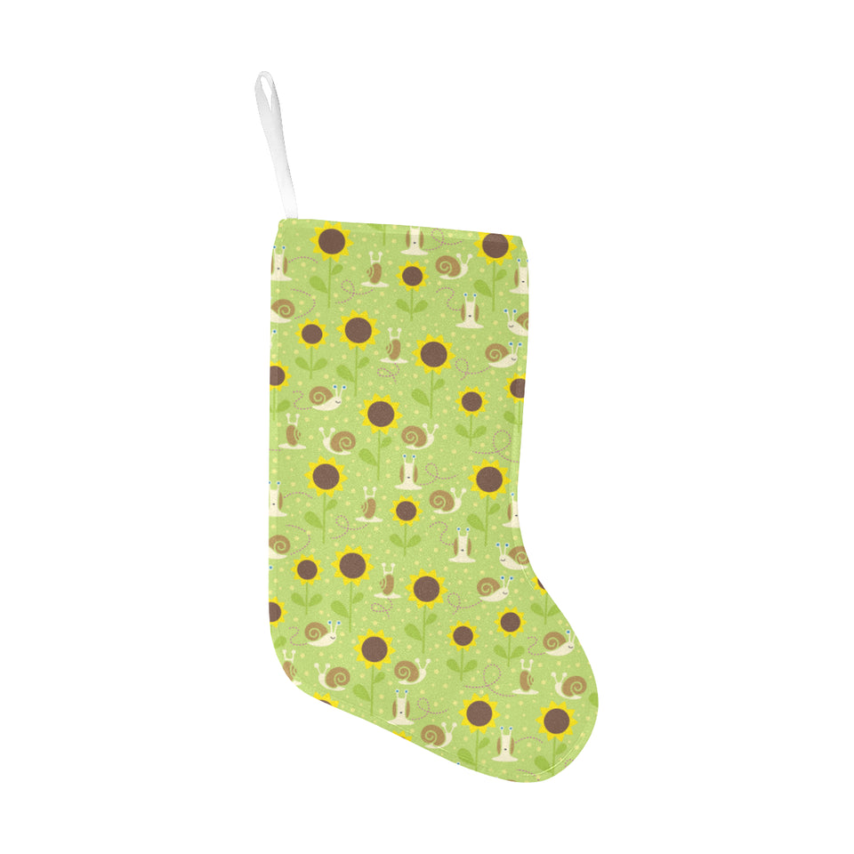 Snail Pattern Print Design 01 Christmas Stocking