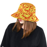 Fire flame design pattern Unisex Bucket Hat