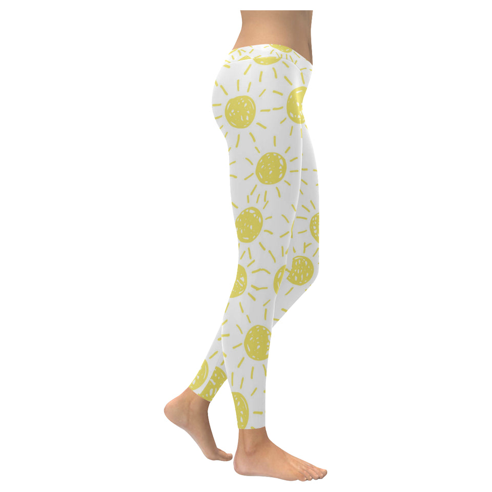 hand drawn sun pattern Women's Legging Fulfilled In US